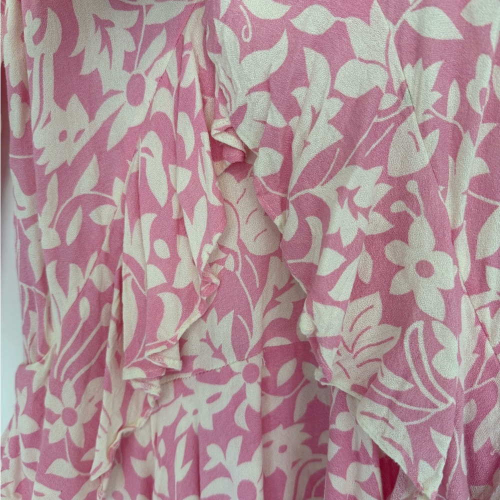 Free People Floral Pink and White Dress - Picture 5 of 16
